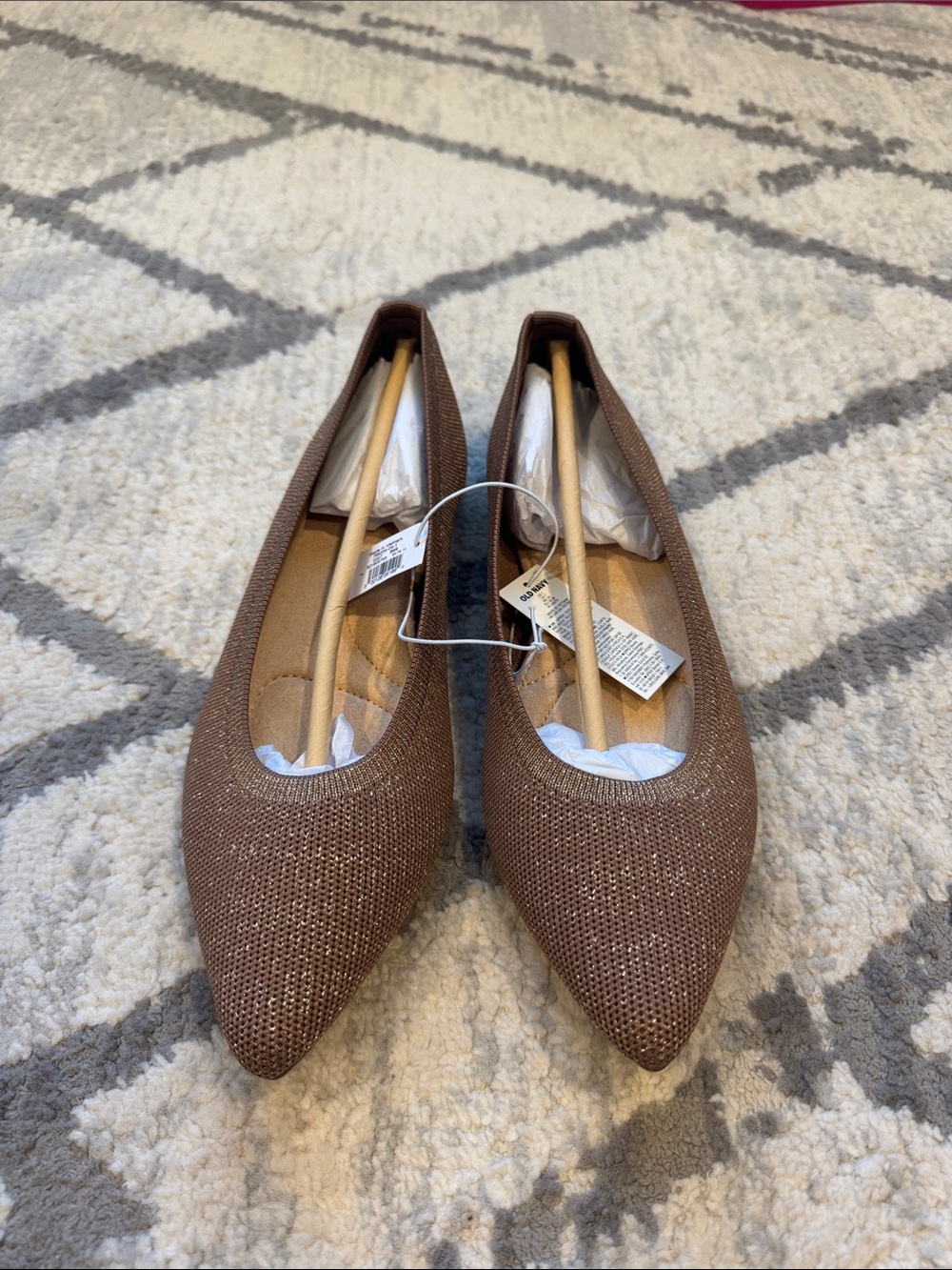 Women’s Soft-Knit Pointed-Toe Ballet Flats